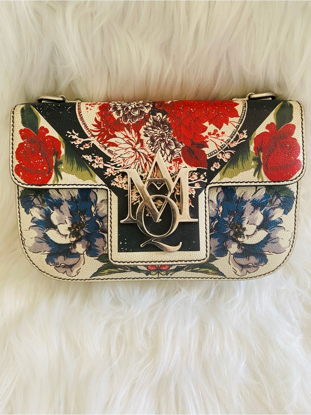 Alexander McQueen Insignia Crossbody Bag. Authentic.